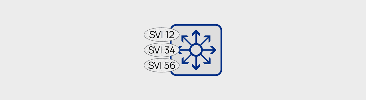 Пример SVI на многоуровневом коммутаторе